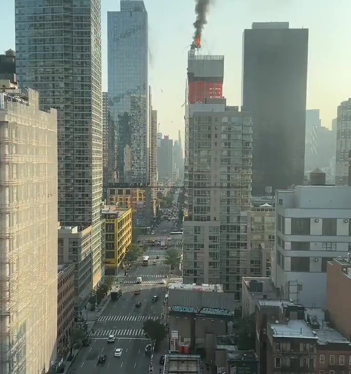 New York stürzt in Manhattan