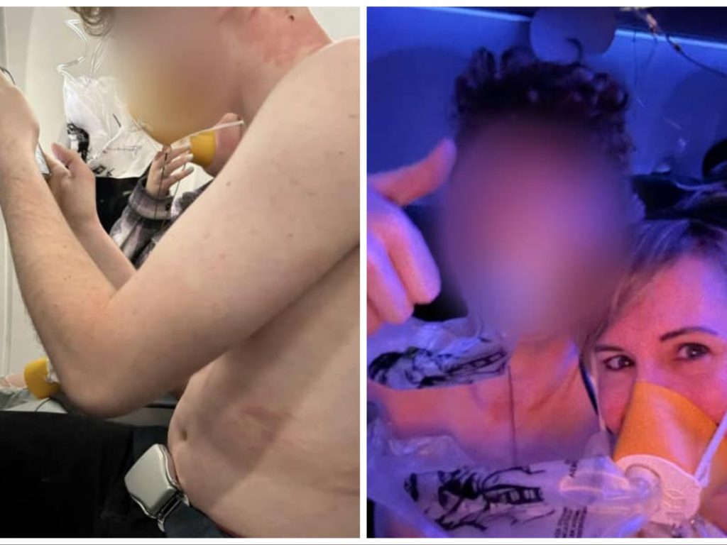 Avión sin puerta, joven de 15 años succionado se queda sin camiseta y luego se toma un selfie