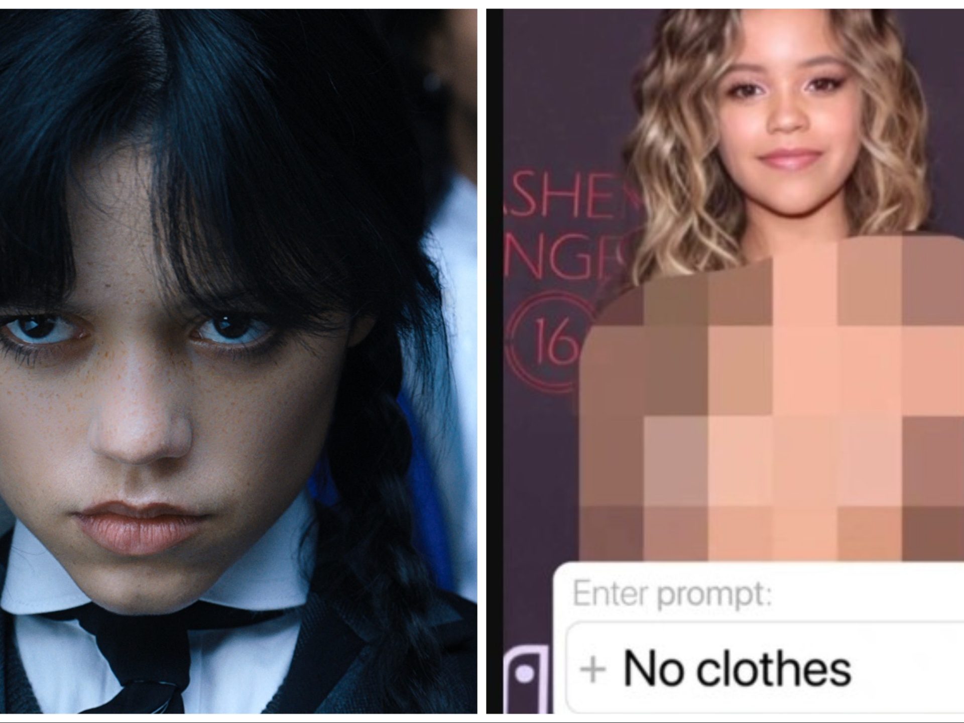Deepfake di Jenna Ortega usati per pubblicità su Facebook e Instagram: polemica