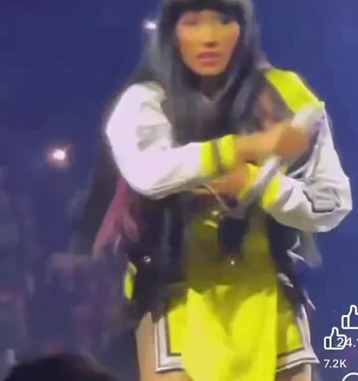 Nicki Minaj strappa il microfono a un fan e le scappa una poppa: delirio al concerto