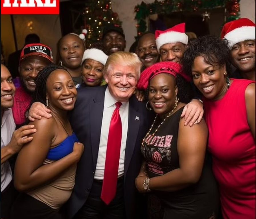 Trump con gli elettori neri, ecco perché i social sono pieni di foto false