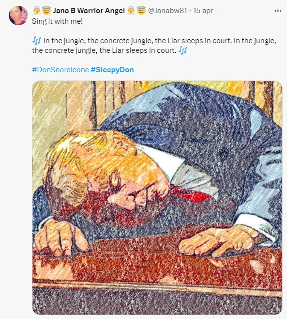 Donald Trump se queda dormido en la corte y se convierte en el meme del "Don somnoliento"