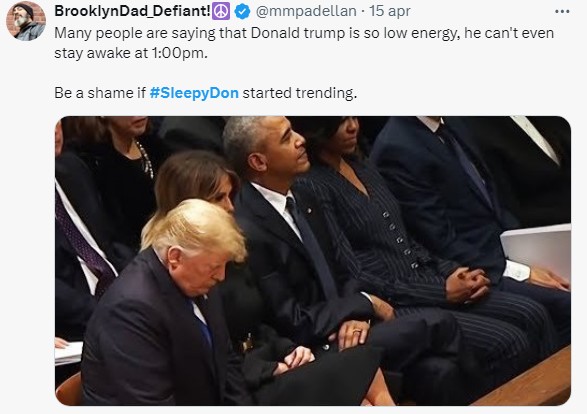 Donald Trump se queda dormido en la corte y se convierte en el meme del "Don somnoliento"