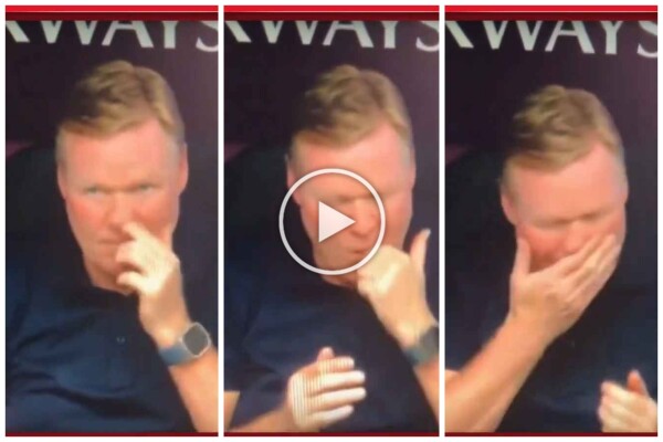 Horror en la Eurocopa 2024, el técnico Koeman se hurga la nariz y luego come mocos