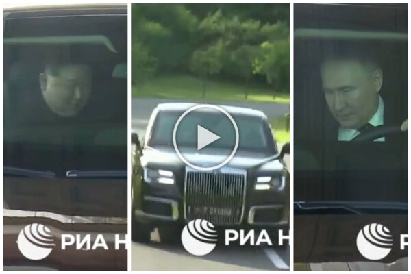Putin regala una limousine russa a Kim Jong Un e lo porta in giro (ma la sua guida lo terrorizza)