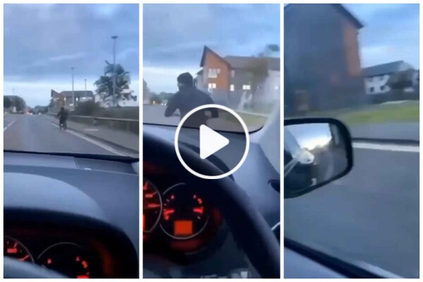 Si filma mentre travolge volontariamente ciclista poi diffonde video sui social
