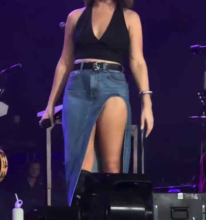 Metedura de pata en el escenario de Maren Morris, canta sin bragas y su video se vuelve viral