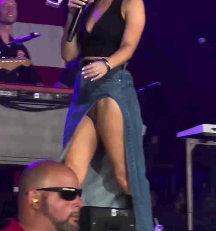 Metedura de pata en el escenario de Maren Morris, canta sin bragas y su video se vuelve viral