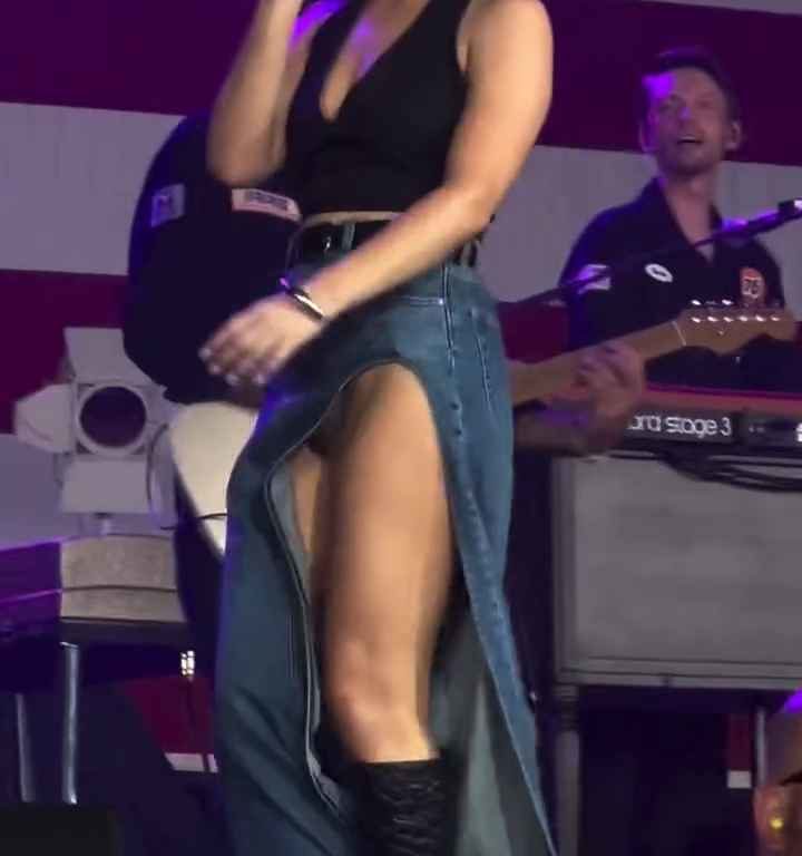 Metedura de pata en el escenario de Maren Morris, canta sin bragas y su video se vuelve viral