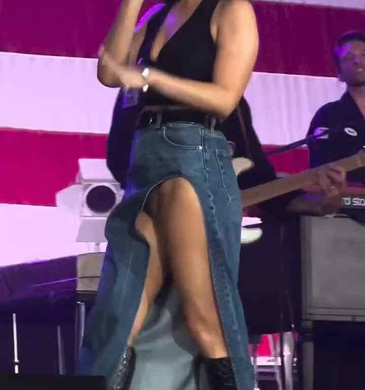 Metedura de pata en el escenario de Maren Morris, canta sin bragas y su video se vuelve viral