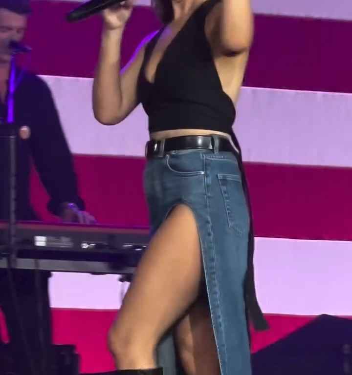 Metedura de pata en el escenario de Maren Morris, canta sin bragas y su video se vuelve viral