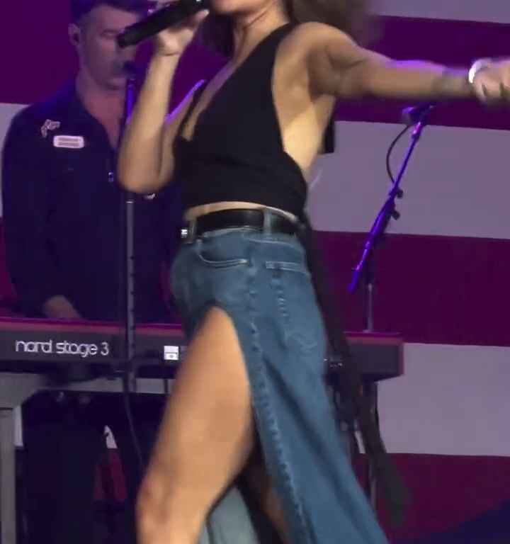 Metedura de pata en el escenario de Maren Morris, canta sin bragas y su video se vuelve viral