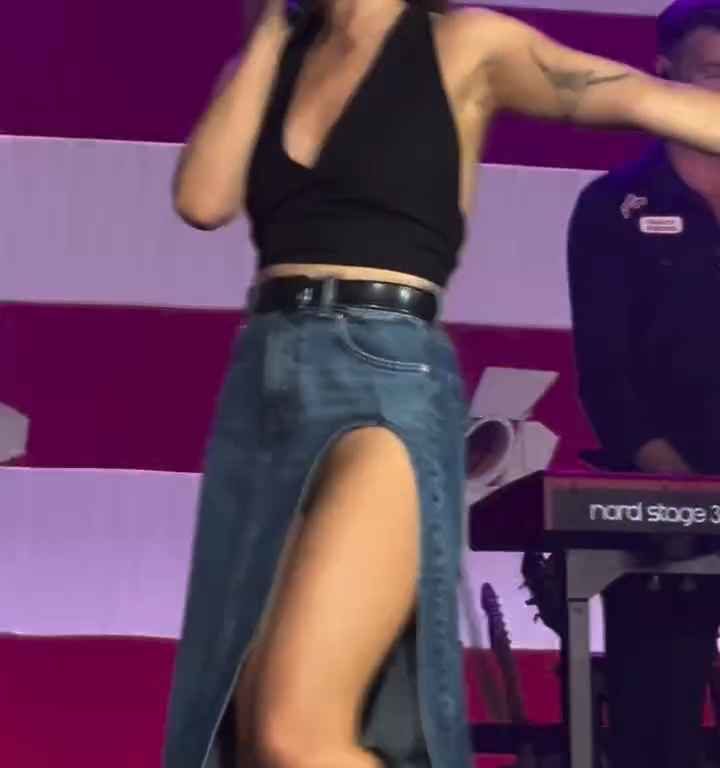 Metedura de pata en el escenario de Maren Morris, canta sin bragas y su video se vuelve viral