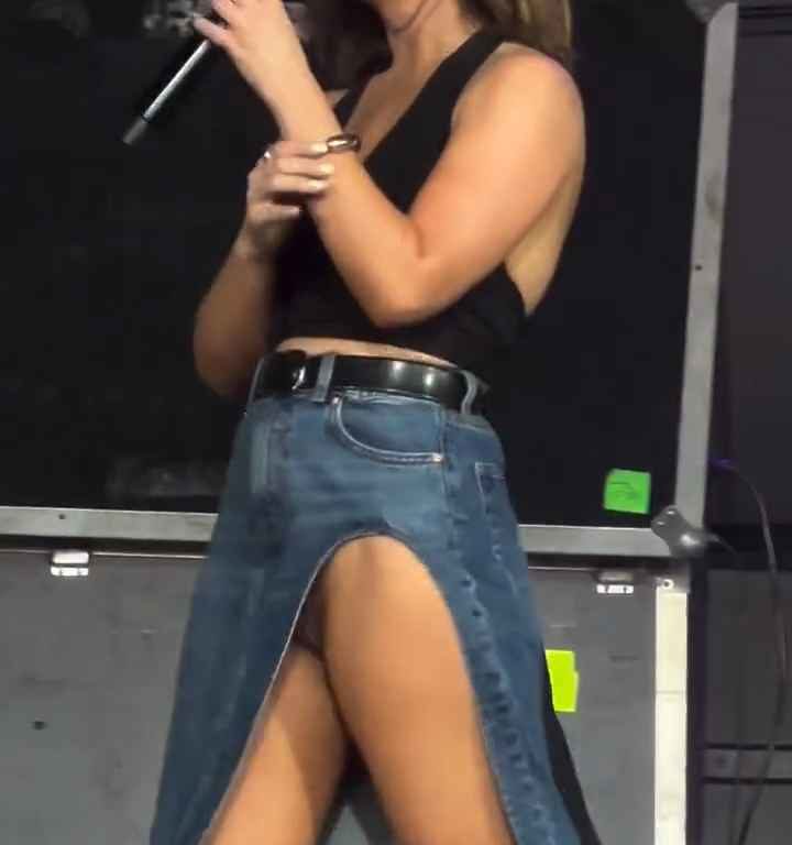 Metedura de pata en el escenario de Maren Morris, canta sin bragas y su video se vuelve viral