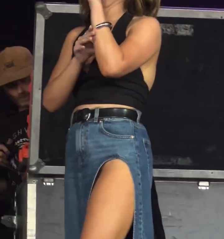 Metedura de pata en el escenario de Maren Morris, canta sin bragas y su video se vuelve viral