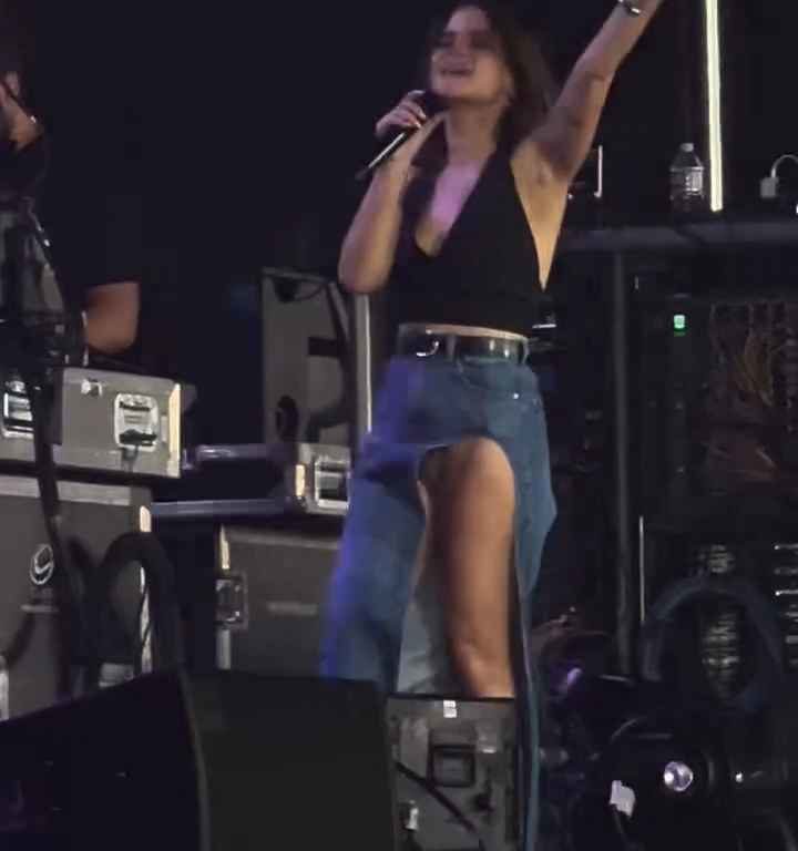 Metedura de pata en el escenario de Maren Morris, canta sin bragas y su video se vuelve viral