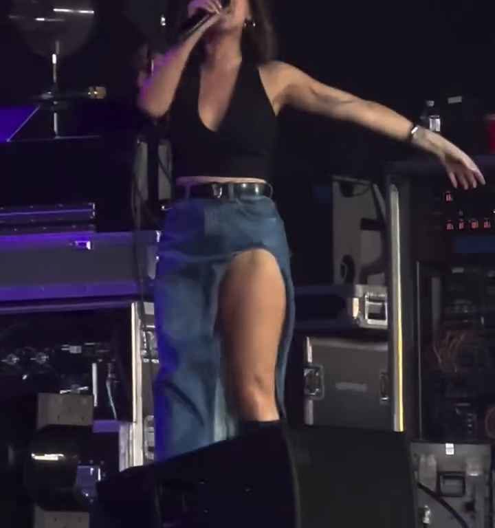 Metedura de pata en el escenario de Maren Morris, canta sin bragas y su video se vuelve viral