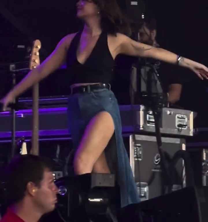 Metedura de pata en el escenario de Maren Morris, canta sin bragas y su video se vuelve viral