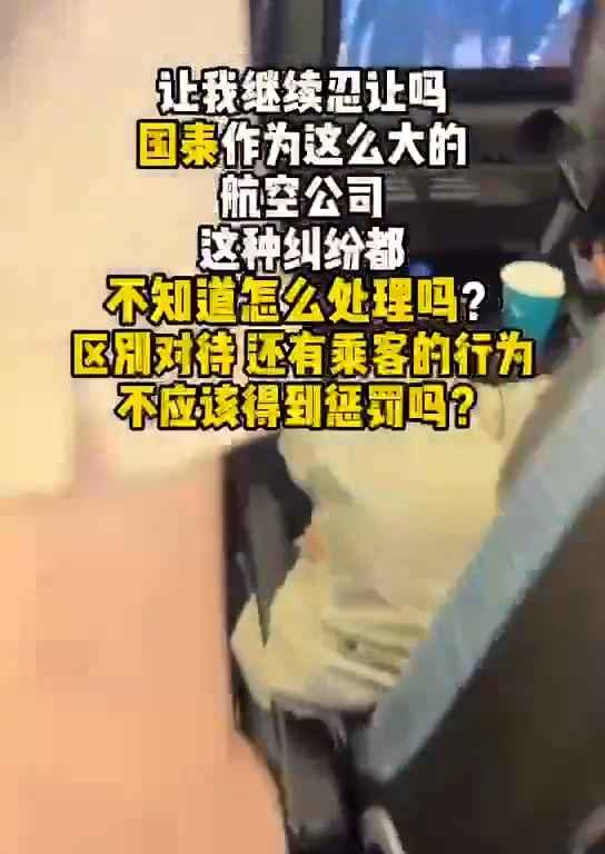 Il incline son siège dans l'avion et une bagarre éclate : insultes et coups de pied, puis vient l'expulsion.