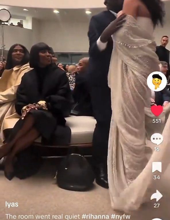 Rihanna ignoriert Naomi Campbell während der Modenschau: virales Video