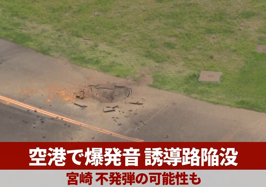 Une bombe explose à l'aéroport de Miyazaki : c'était un vestige de la Seconde Guerre mondiale