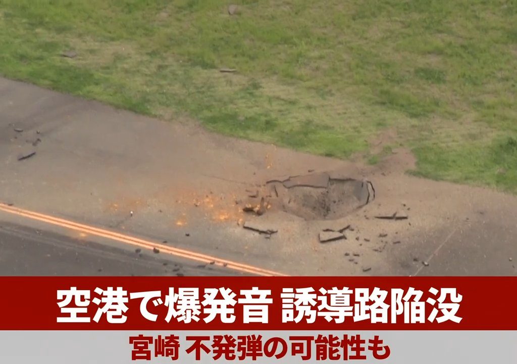 Une bombe explose à l'aéroport de Miyazaki : c'était un vestige de la Seconde Guerre mondiale