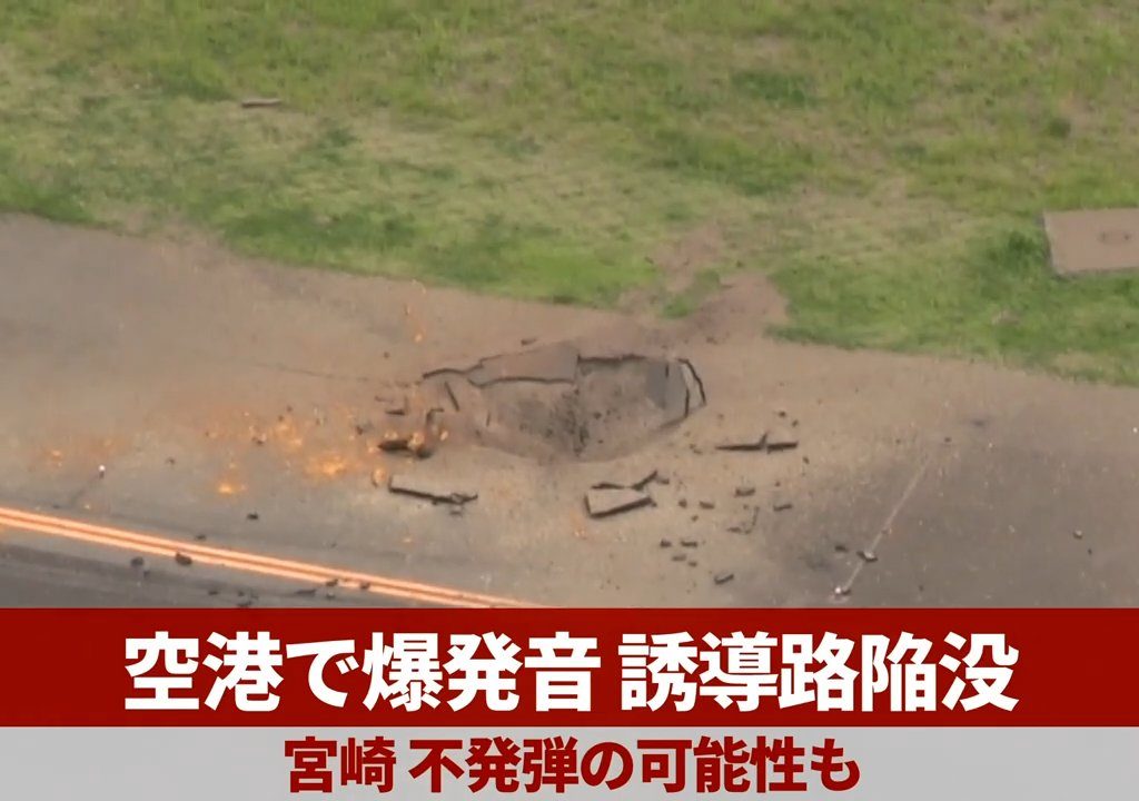 Une bombe explose à l'aéroport de Miyazaki : c'était un vestige de la Seconde Guerre mondiale